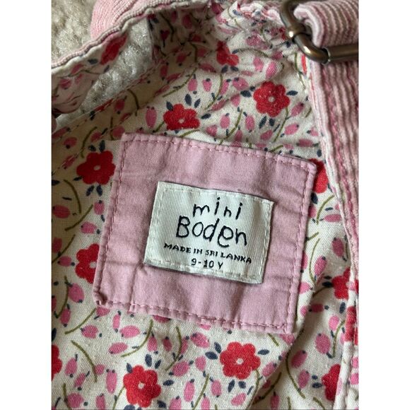 Mini Boden Pink Overall Dress Girls 9-10 Years Floral - Picture 4 of 5